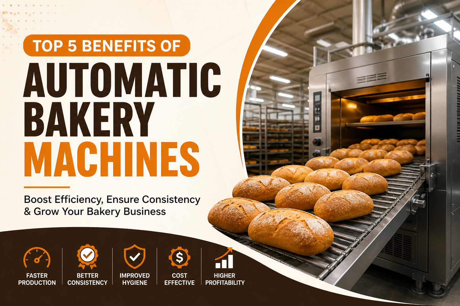 Top 5 Benefits of Automatic Bakery Machines